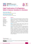 Digital Transformation of Civil Registration System in Cameroon: Innovations in e-Governance