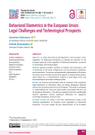 Behavioral Biometrics in the European Union: Legal Challenges and Technological Prospects