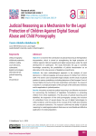 Judicial Reasoning as a Mechanism for the Legal Protection of Children Against Digital Sexual Abuse and Child Pornography