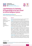 Legal Mechanisms for Distributing the Responsibility for the Harm Caused by Artificial Intelligence Systems