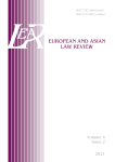 4 (2), 2021 - EUROPEAN AND ASIAN LAW REVIEW