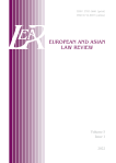 5 (1), 2022 - EUROPEAN AND ASIAN LAW REVIEW