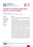 Possibility of Using Publicly Available Neural Networks in Criminal Proceedings