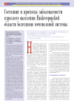 Состояние и прогнозы заболеваемости взрослого населения Нижегородской области болезнями мочеполовой системы