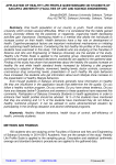 Application of healthy life profile questionnaire on students of Sakarya University (faculties of art and science-engineering)