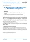 The effects of low curing temperature on the properties of cement mortars containing nanosilica