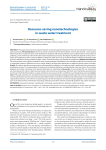 Resource-saving nanotechnologies in waste water treatment