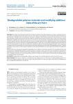 Biodegradable polymer materials and modifying additives: state of the art. Part I