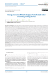 Energy resource efficient designs of small-sized water circulating cooling devices