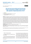 The microstructural and thermal characteristics of silica nanoparticle-modified cement mortars after exposure to high temperatures. Part II