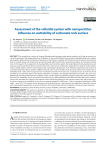 Assessment of the colloidal system with nanoparticles influence on wettability of carbonate rock surface