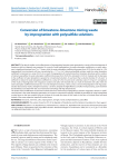 Conversion of limestone-limestone mining waste by impregnation with polysulfide solutions