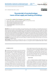 The potential of nanotechnology: issues of heat supply and heating of buildings