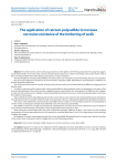 The application of calcium polysulfide to increase corrosion resistance of the timbering of wells