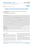 Irrigation channel lining using shotcrete with additives