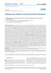 Obtaining new additives for polyvinyl chloride compositions