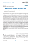 Carbon-containing modifier for fluoranhydrite binder