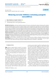 Obtaining corrosion inhibitors containing synergistic nanoadditives