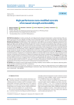 High-performance nano-modified concrete of increased strength and durability
