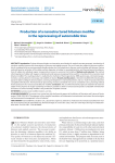 Production of a nanostructured bitumen modifier in the reprocessing of automobile tires