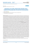 Reactivity as one of the criteria for the selection of raw materials for the production of active fine mineral powders
