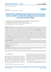 Mathematical modeling of physical and chemical processes in porous media in solving the problems of nanocomposite materials and water-filling