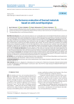 Performance evaluation of foamed materials based on cold-cured liquid glass