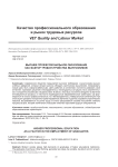 Высшее профессиональное образование как фактор трудоустройства выпускников
