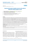 Experimental study of asphalt concrete as the optimal material for lining irrigation canals