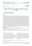 Modern strategies for the creation of polymer coatings. Part III