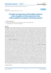 The effect of temperature and humidity treatment on the strength set of fine-grained concrete with the addition of saponite-containing material