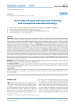 Use of pulp and paper industry waste in binding and cementitious materials technology