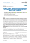 Energy efficiency and decarbonization of cement and foamed glass production through the use of natural active mineral additives (opoka and diatomite)