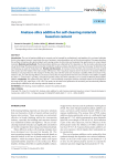 Anatase-silica additive for self-cleaning materials based on cement