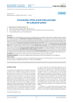 Development of the actual state principle for a physical system