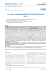 Low carbon footprint building materials using industrial waste