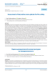 Аssessment of decorative nano-plaster for fire safety