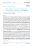 Effect of the time factor on the hydraulic activity of mechanically activated saponin-containing powder
