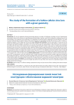 The study of the formation of a hollow cellular structure with a given geometry