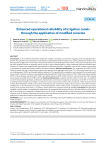 Enhanced operational reliability of irrigation canals through the application of modified concrete