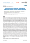 Optimization of the composition and properties of a ceramic composite based on barite and bentonite