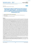 Experimental studies of reinforced concrete structures in the "HPP supporting piers – powerhouse headwall" system strengthened with prestressed basalt composite reinforcement. Part I