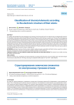 Сlassification of chemical elements according to the electronic structure of their atoms