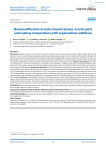 Nanomodification of water-based styrene–acrylic paint and coating compositions with organosilicon additives