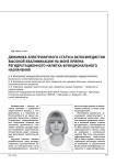 Динамика электролитного статуса велосипедистов высокой квалификации на фоне приема регидратационного напитка функционального назначения