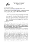Coupling vibro-acoustic behavior from a submarine power cabin equipped with floating-raft isolating systems