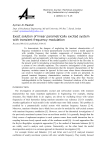 Exact solution of linear parametrically excited system with transient frequency modulation