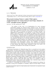 Structural energy flows in water filled pipes: implementation of measurement technique based on PVDF reusable strain gauges