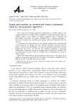 Shape optimization on constrained linearly expanded tubes by using genetic algorithm