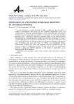 Optimization on constrained single-layer absorbers by simulated annealing